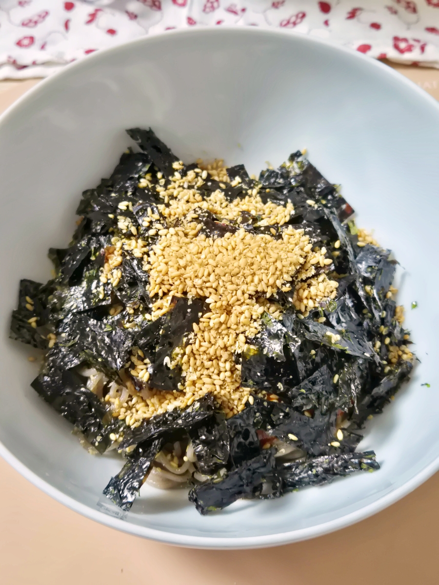 Bibim Memil Guksu Recipe: Korean Spicy Buckwheat Noodles photo 1