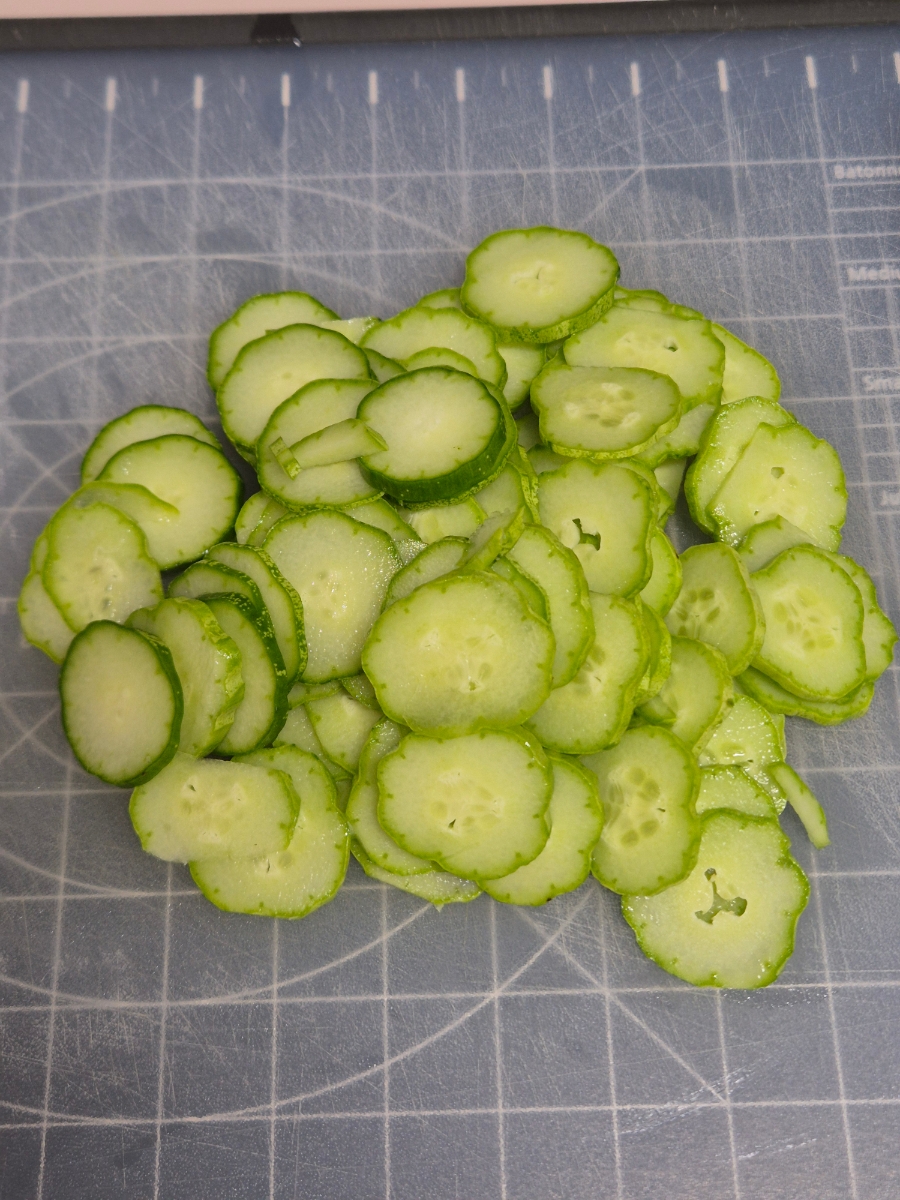 Cucumber Greek Yogurt Sandwich Recipe with Crab Stick photo group 1